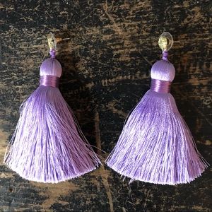 Hart Hagerty Lavender Darling Tassel Earrings